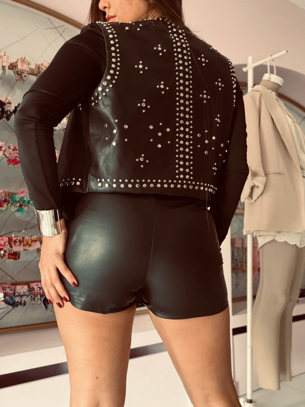 Short pollera Camel