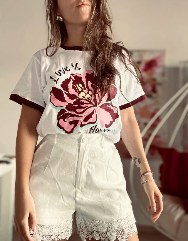 Remera Flower