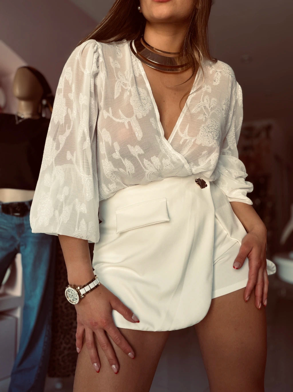Short pollera Lisa