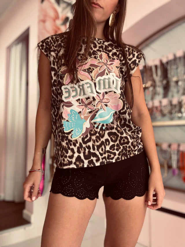 Remera Flower Print