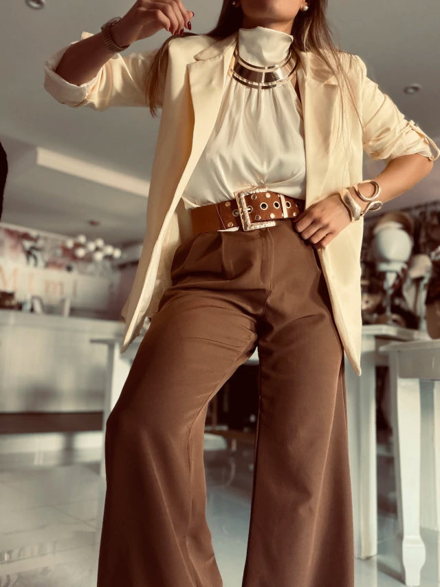 Pantalón reversión Gina dulce de leche