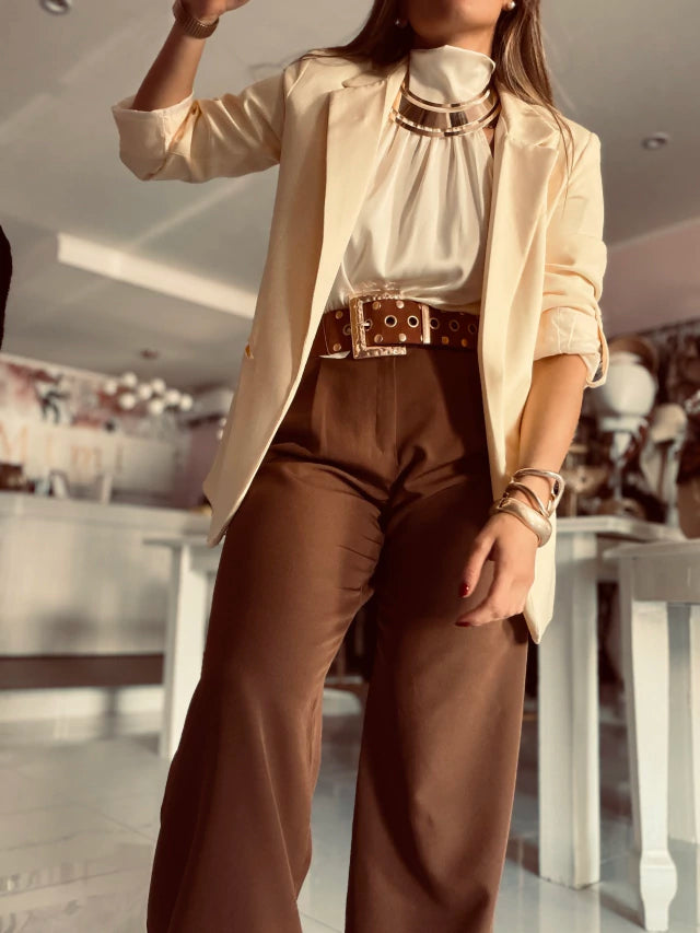 Pantalón reversión Gina dulce de leche