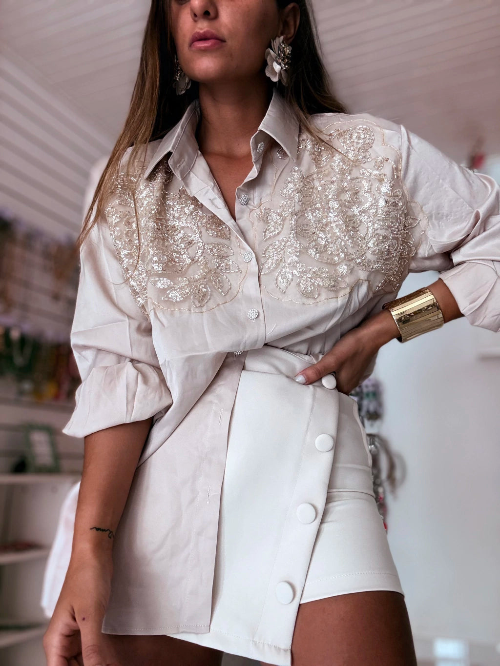 Camisa Rosa importada