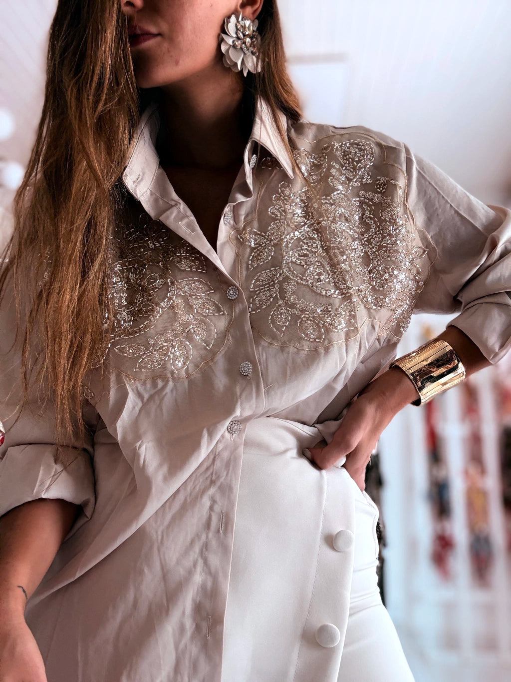 Camisa Rosa importada